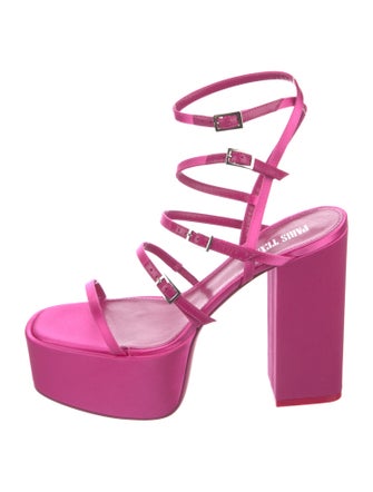 Paris Texas Satin Gladiator Sandals