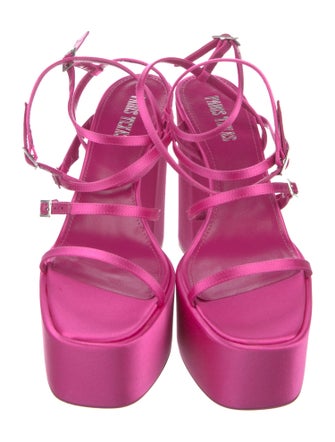 Paris Texas Satin Gladiator Sandals