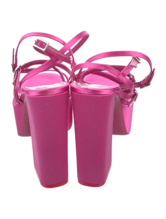 Paris Texas Satin Gladiator Sandals