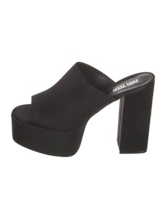 Paris Texas Satin Slides