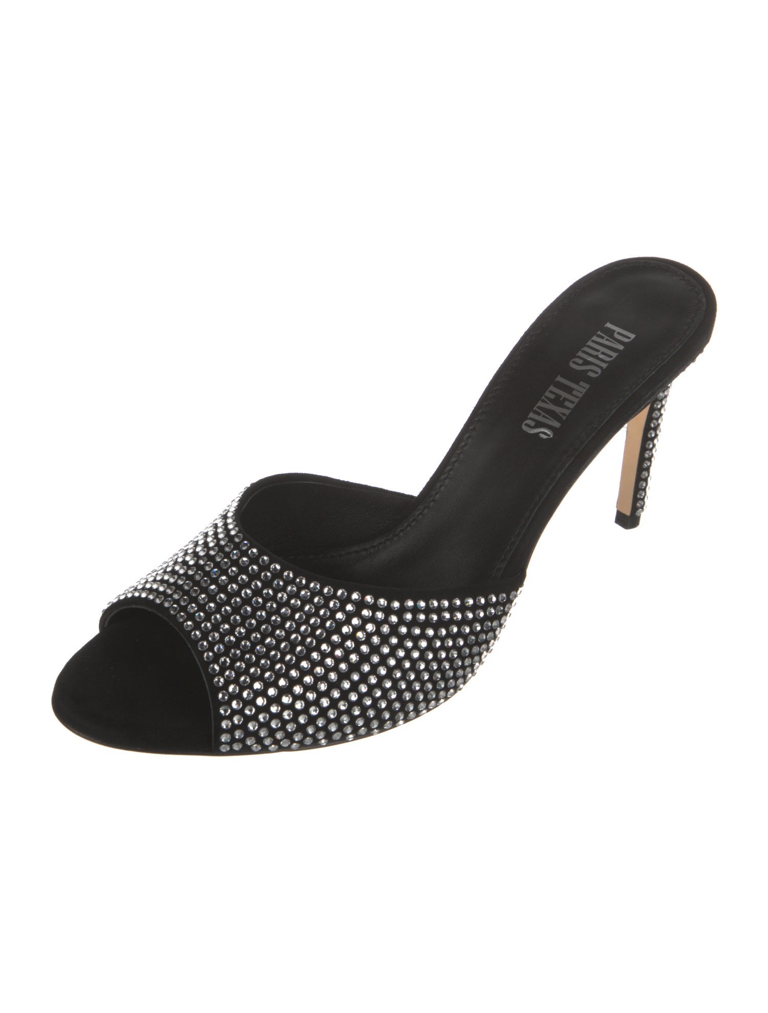 Paris Texas Suede Printed Slides