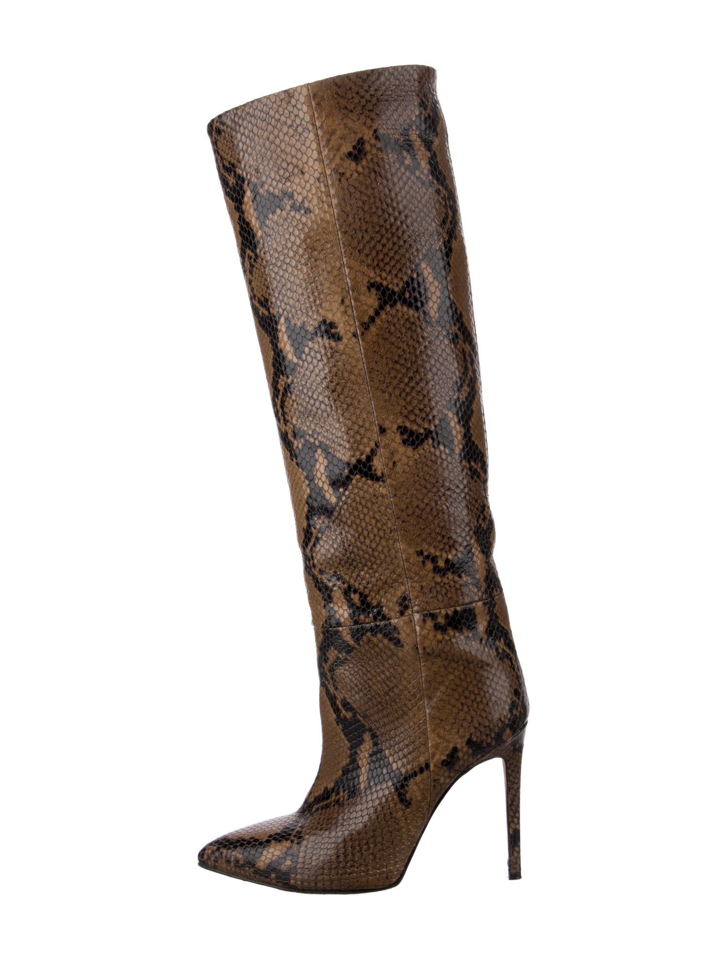 Paris Texas Leather Animal Print Boots
