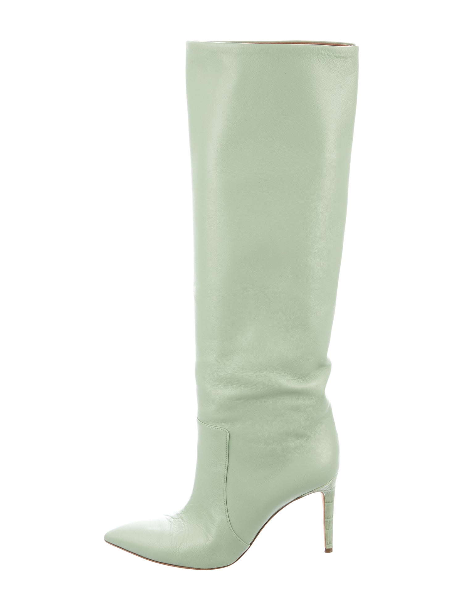 Paris Texas Leather Boots Green Boots, Shoes WPART26358 The RealReal