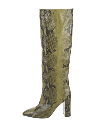 Paris Texas Embossed Leather Animal Print Boots