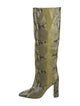 Paris Texas Embossed Leather Animal Print Boots
