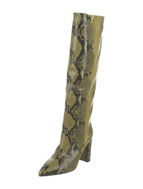 Paris Texas Embossed Leather Animal Print Boots