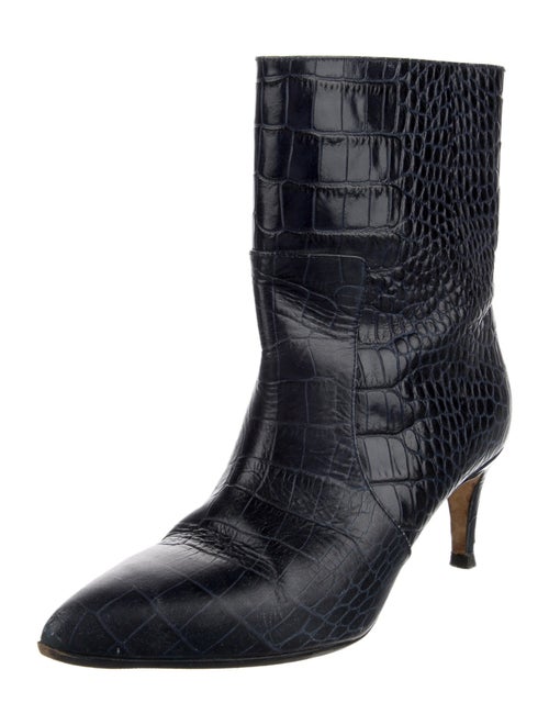 Paris Texas Leather Animal Print Boots