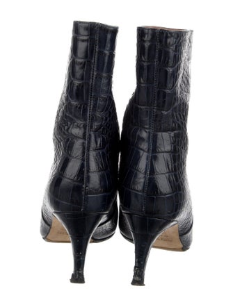 Paris Texas Leather Animal Print Boots