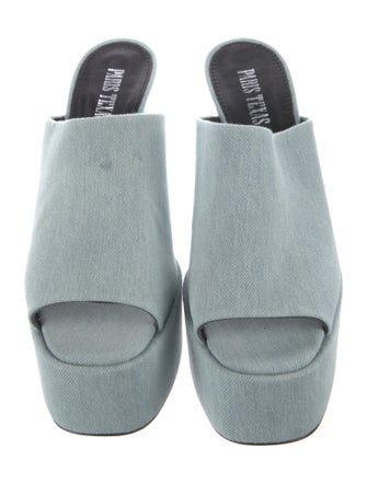 Paris Texas Denim Slides