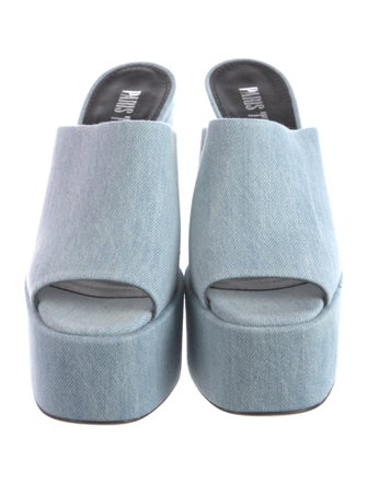 Paris Texas Denim Slides