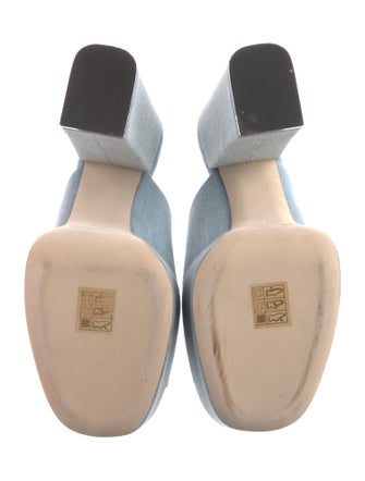 Paris Texas Denim Slides