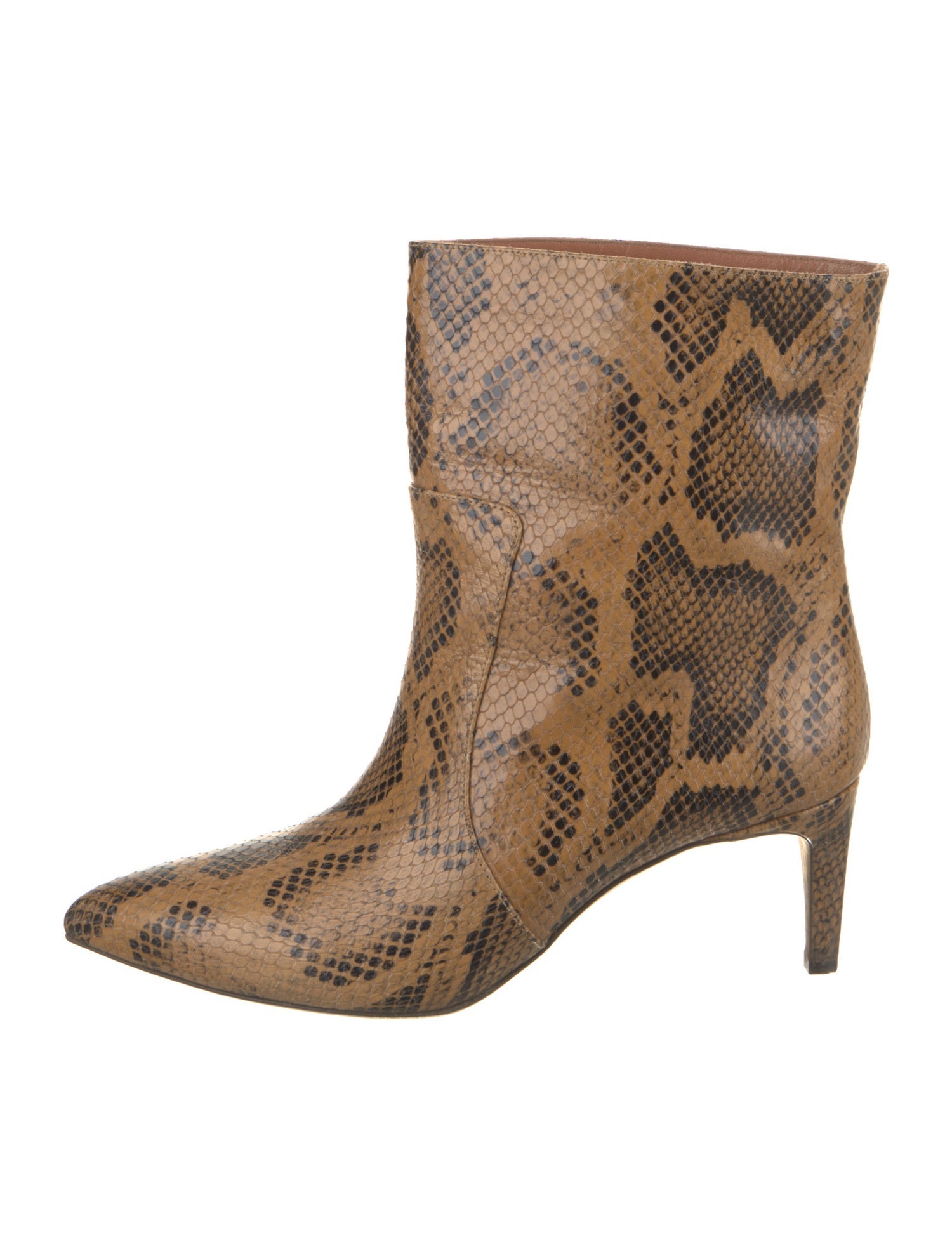 Paris Texas Leather Animal Print Boots