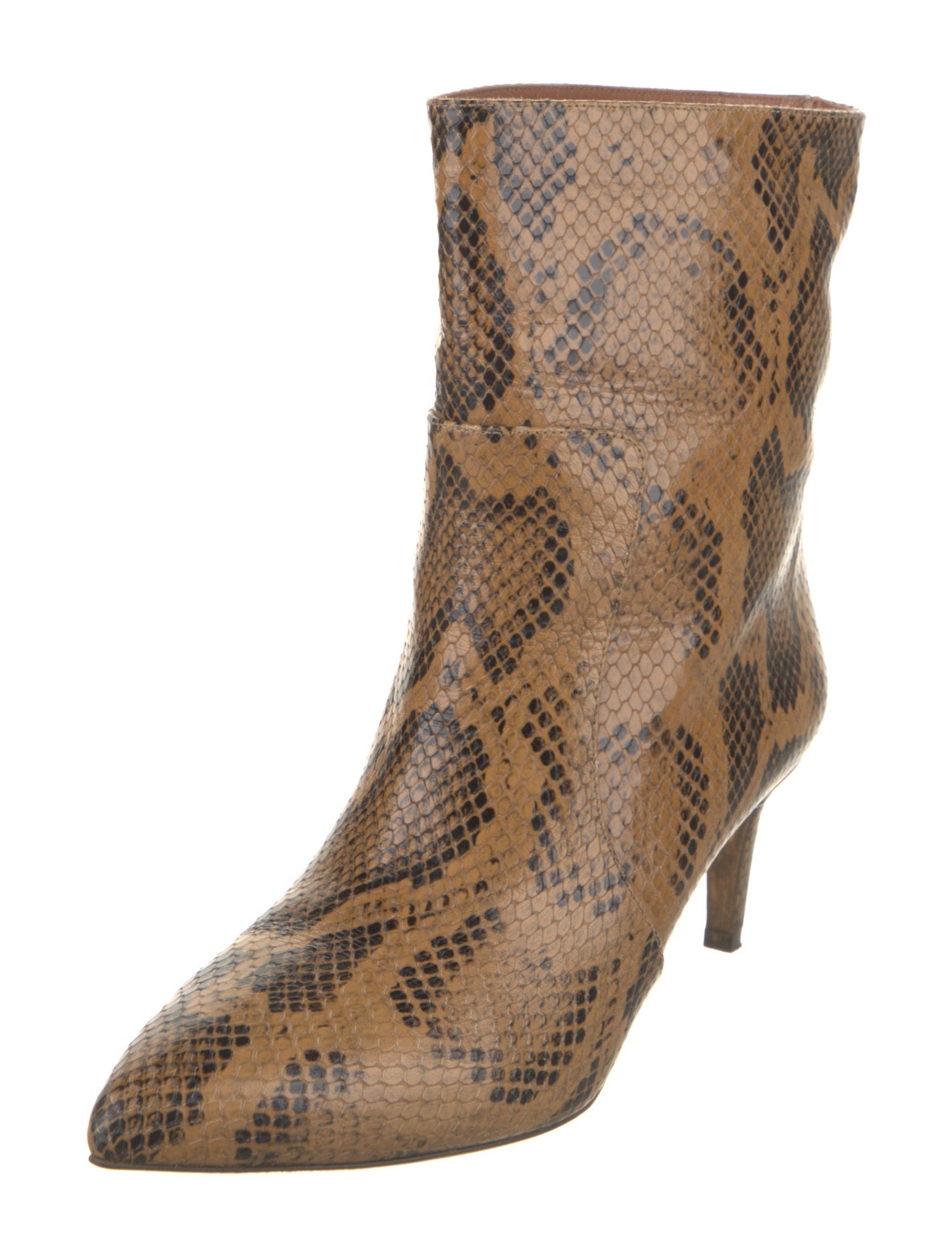 Paris Texas Leather Animal Print Boots