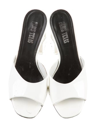 Paris Texas Patent Leather Slides