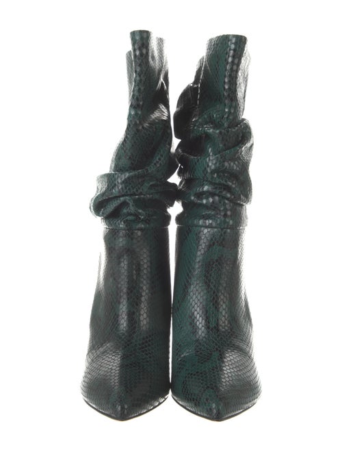 Paris Texas Embossed Leather Animal Print Slouch Boots