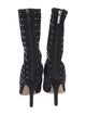 Paris Texas Suede Crystal Embellishments Sock Boots