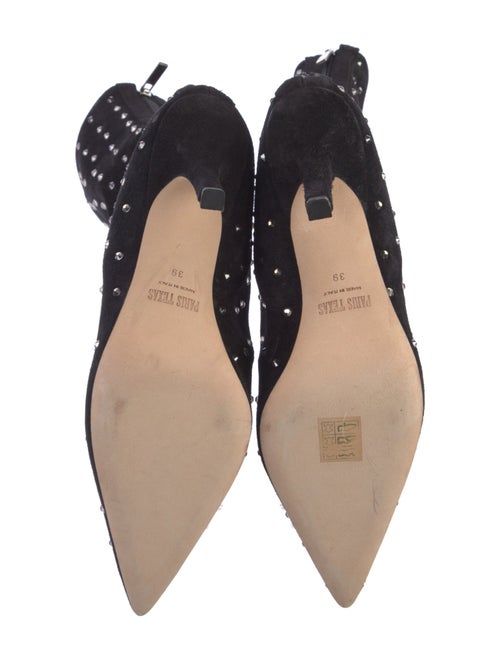 Paris Texas Suede Crystal Embellishments Sock Boots