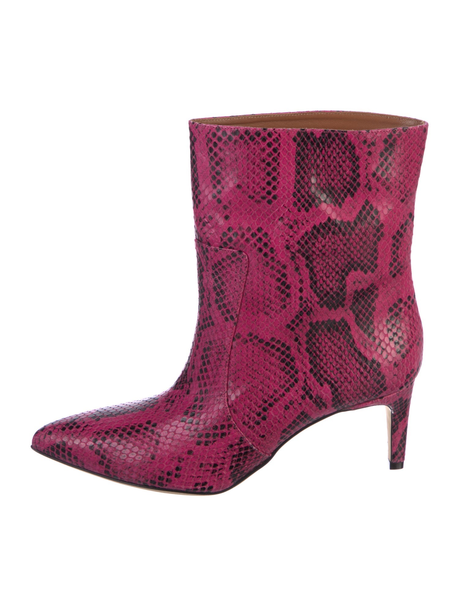 Paris Texas Leather Animal Print Boots