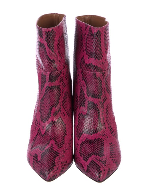 Paris Texas Leather Animal Print Boots