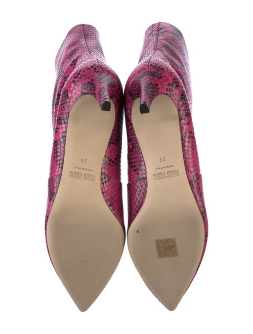 Paris Texas Leather Animal Print Boots