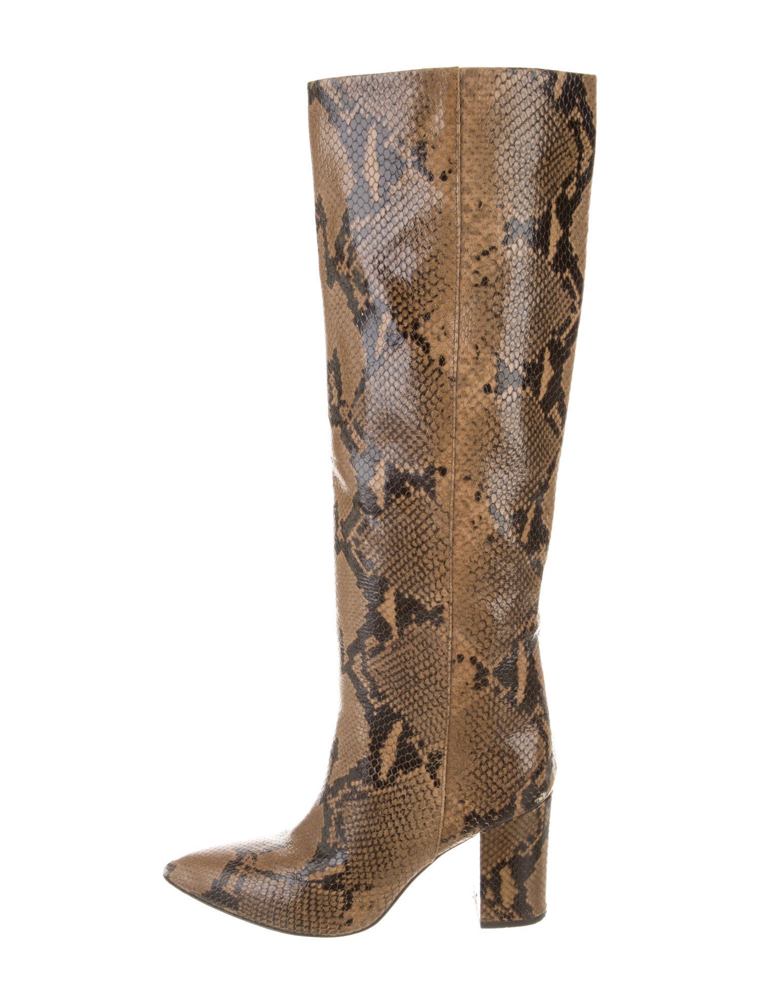 Paris Texas Embossed Leather Animal Print Boots