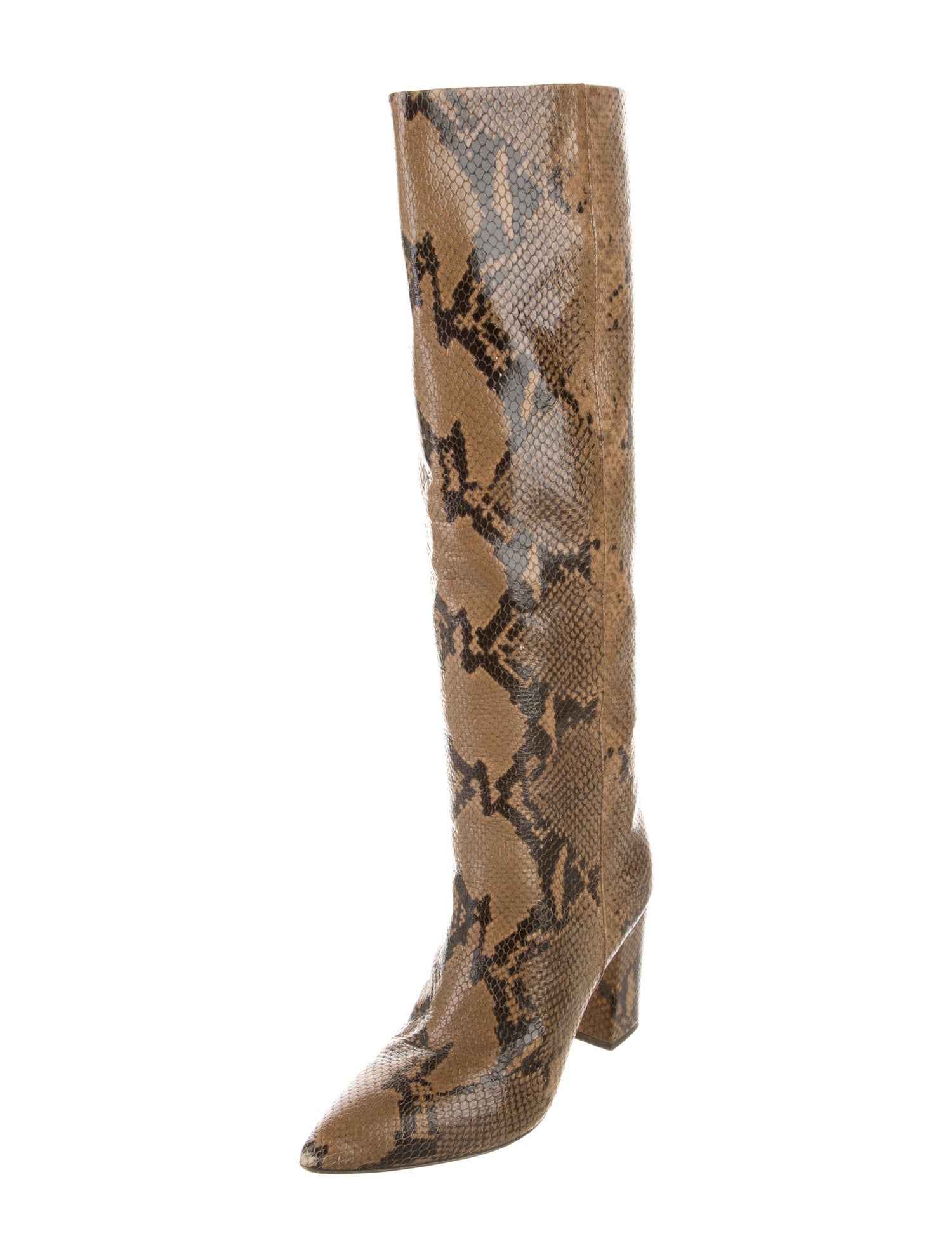 Paris Texas Embossed Leather Animal Print Boots