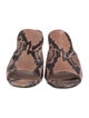Paris Texas Leather Animal Print Slides