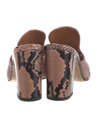 Paris Texas Leather Animal Print Slides
