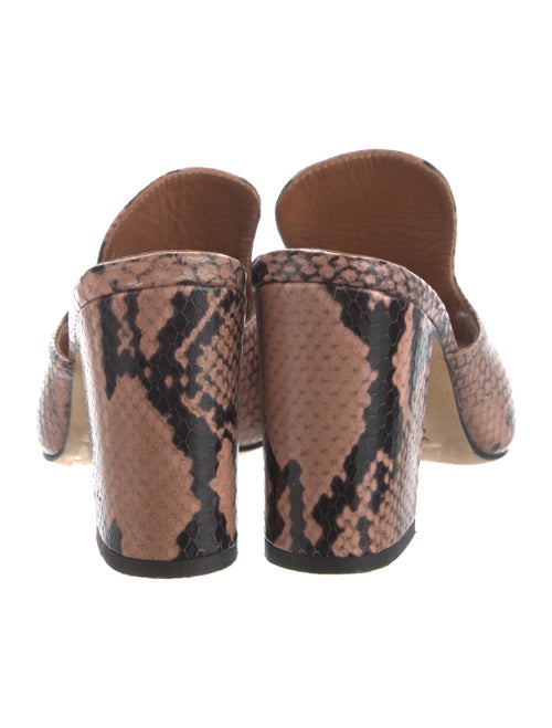 Paris Texas Leather Animal Print Slides