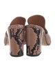 Paris Texas Leather Animal Print Slides