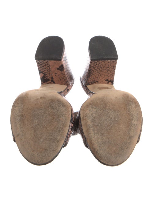 Paris Texas Leather Animal Print Slides