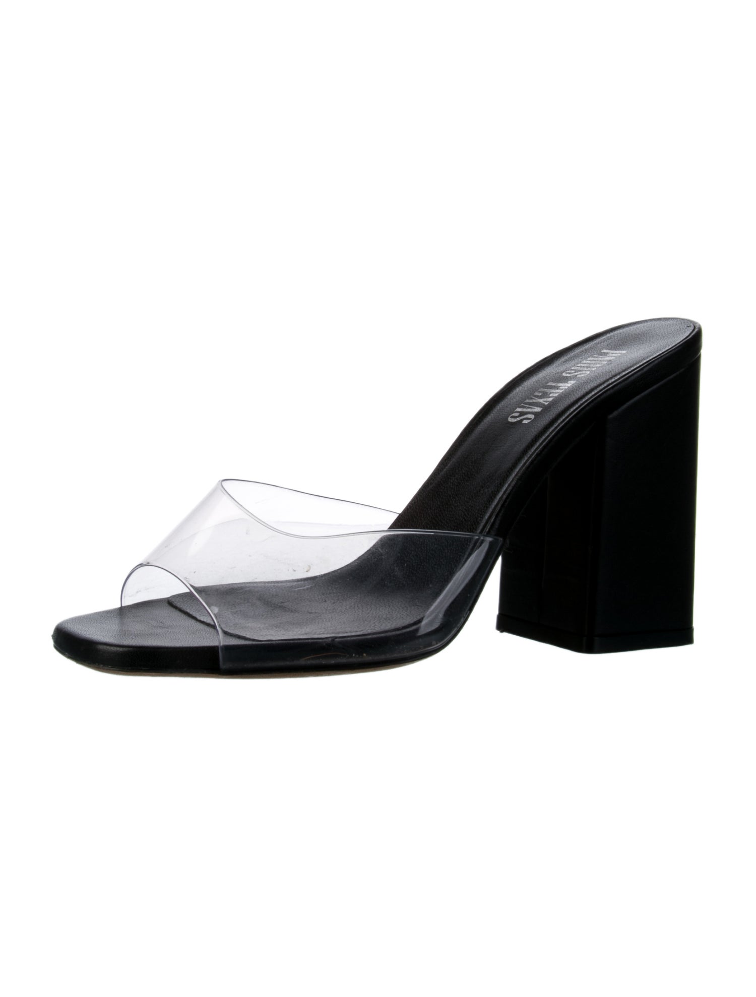 Paris Texas Leather Slides