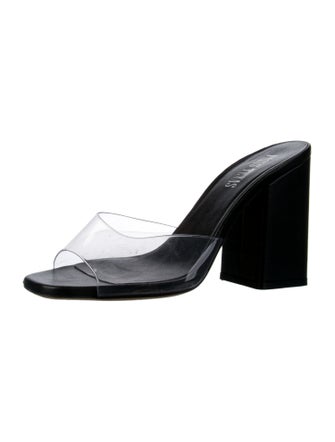 Paris Texas Leather Slides