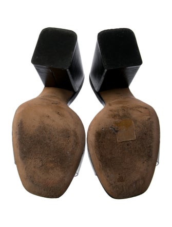 Paris Texas Leather Slides