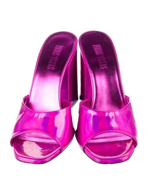 Paris Texas Patent Leather Slides