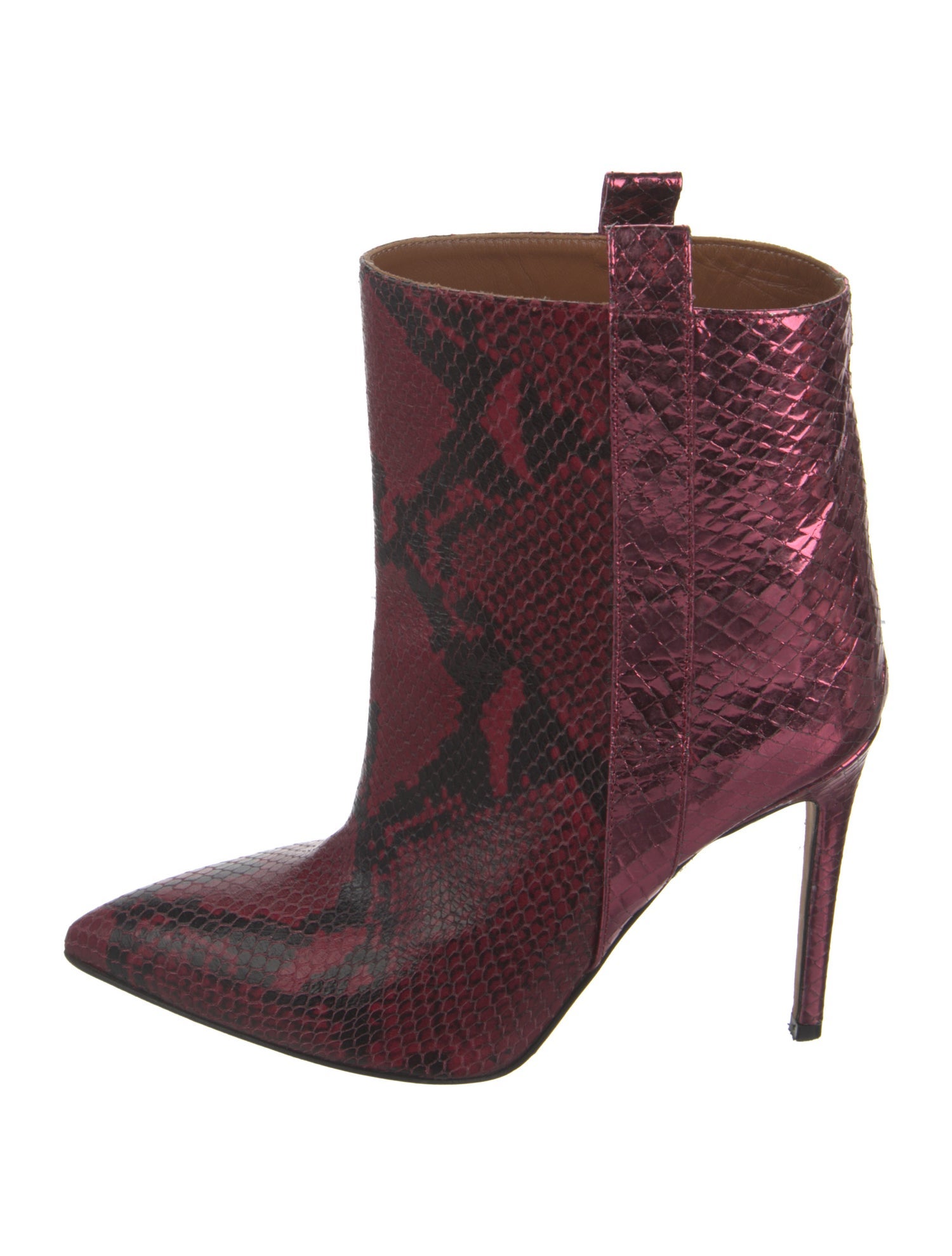 Paris Texas Embossed Leather Animal Print Boots