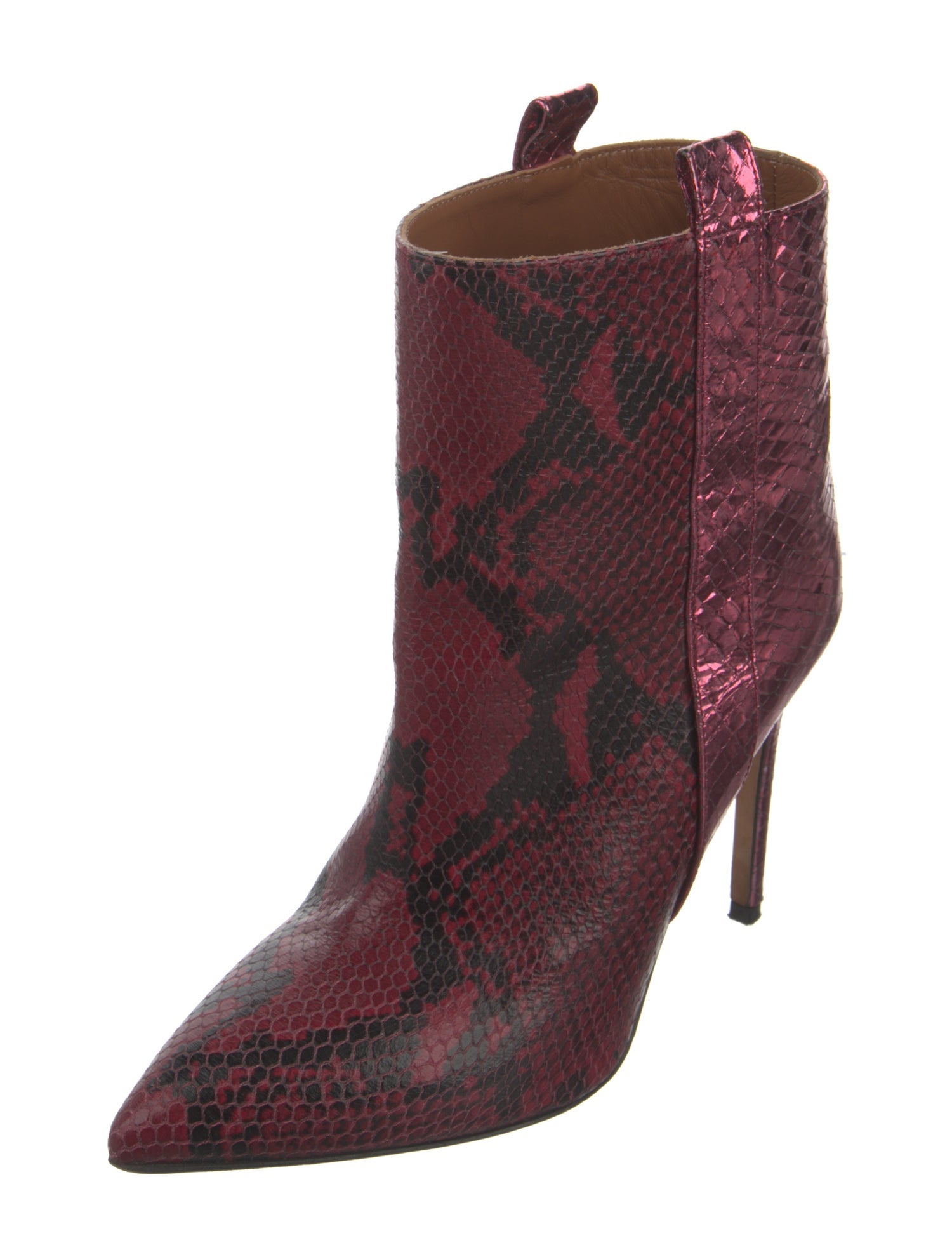 Paris Texas Embossed Leather Animal Print Boots