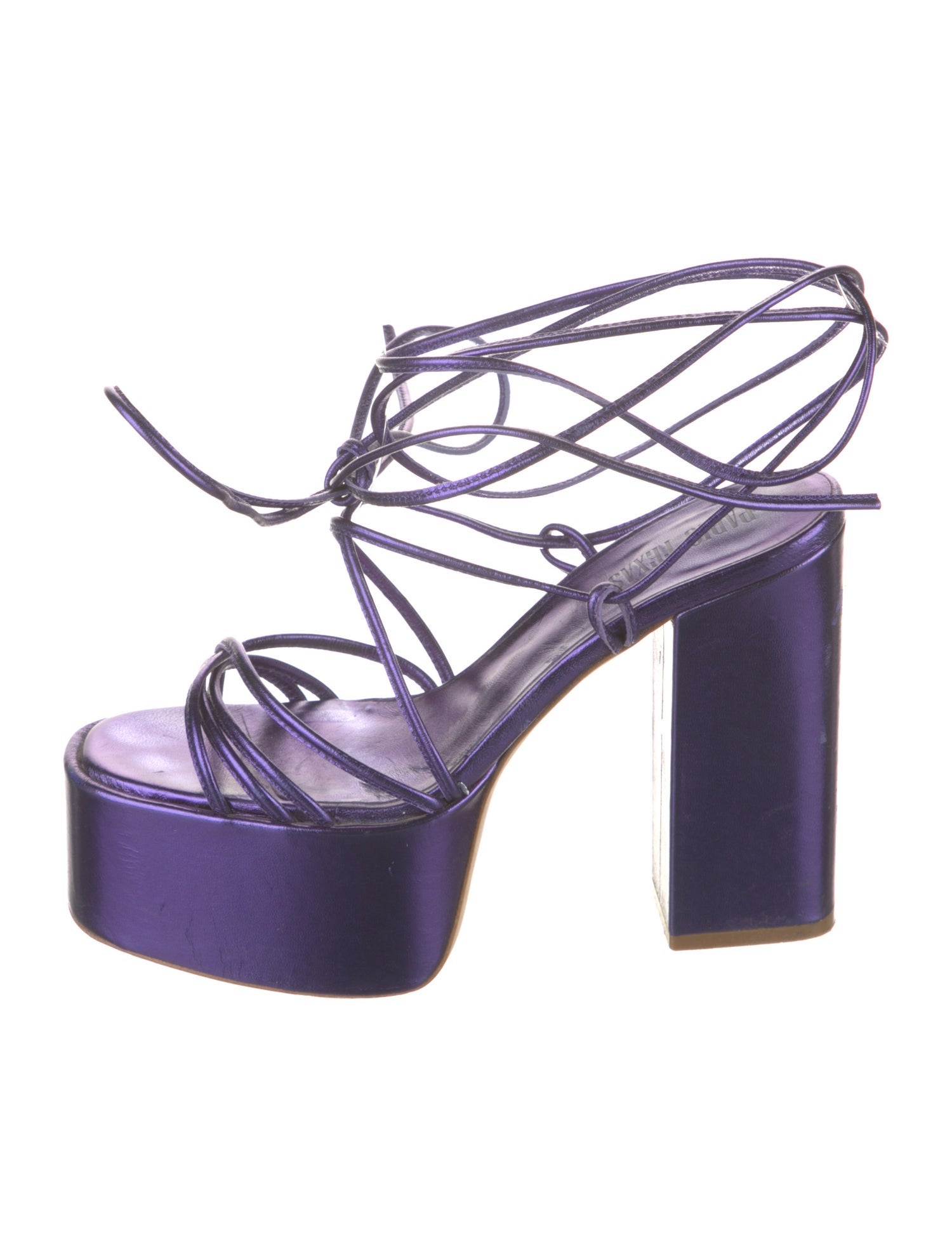 Paris Texas Leather Slingback Sandals