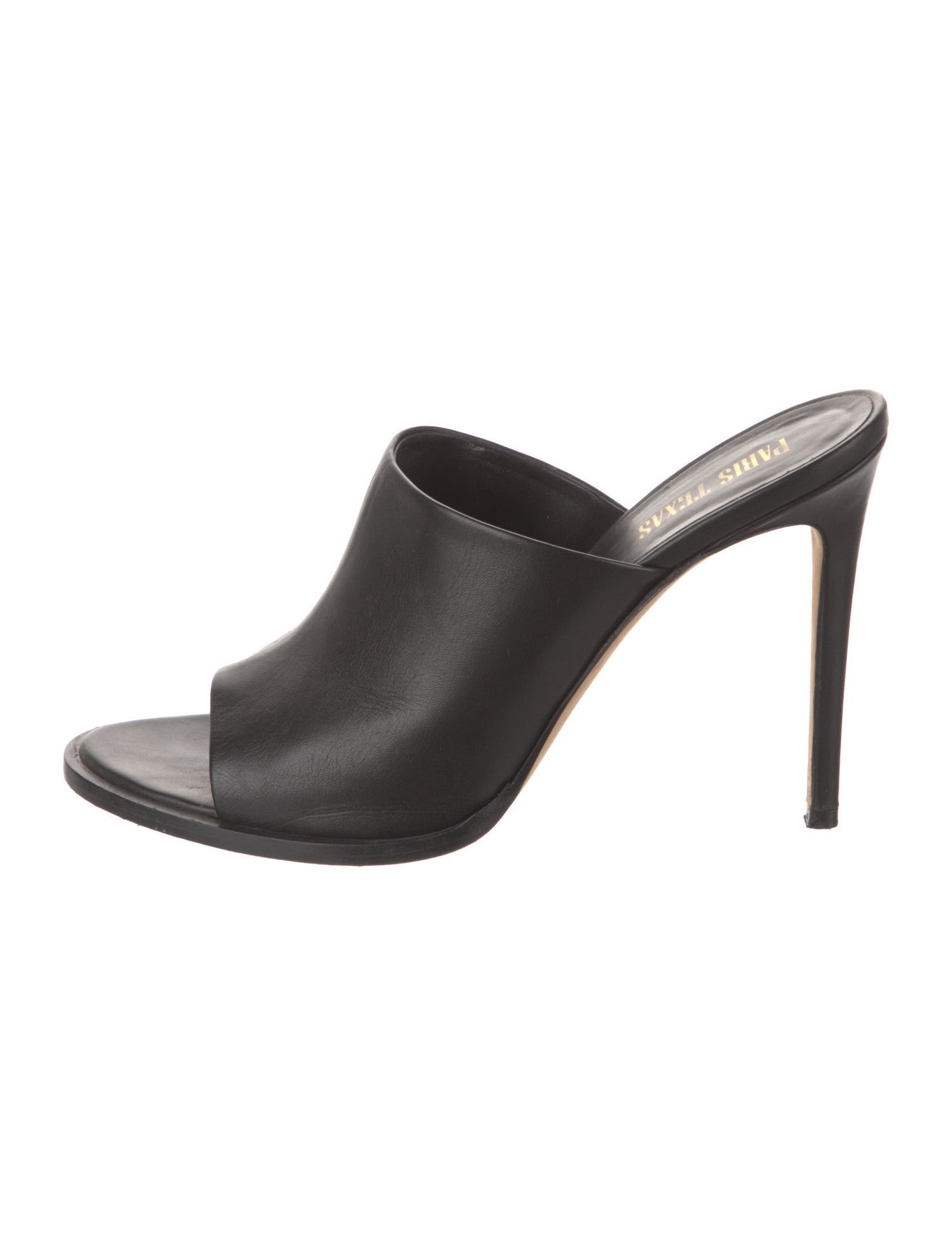 Paris Texas Leather Slides