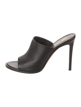 Paris Texas Leather Slides