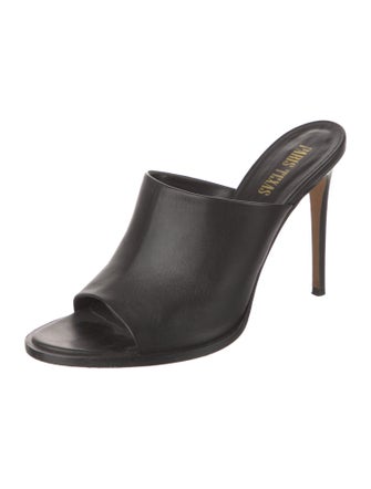 Paris Texas Leather Slides