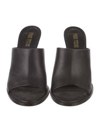 Paris Texas Leather Slides