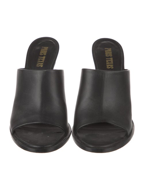 Paris Texas Leather Slides