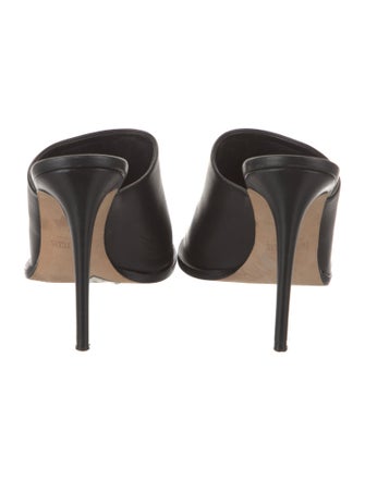 Paris Texas Leather Slides