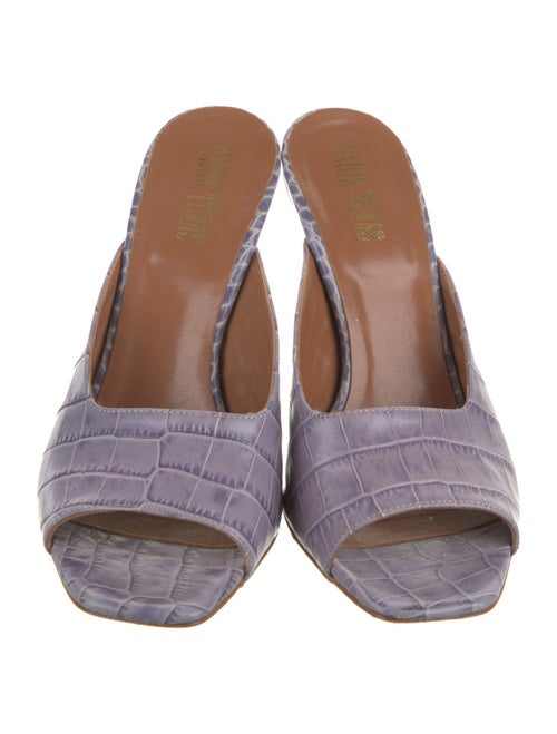 Paris Texas Crocodile Animal Print Slides