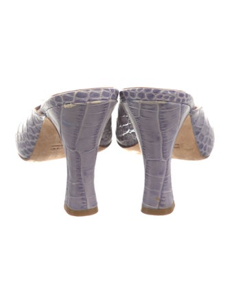 Paris Texas Crocodile Animal Print Slides