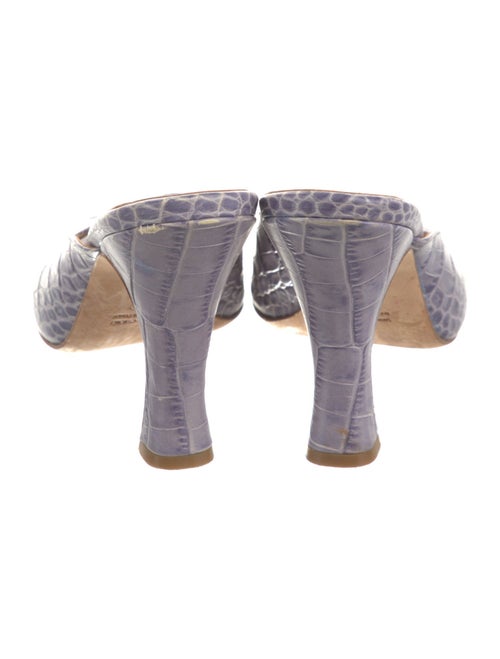 Paris Texas Crocodile Animal Print Slides