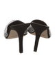Paris Texas Suede Crystal Embellishments Mules