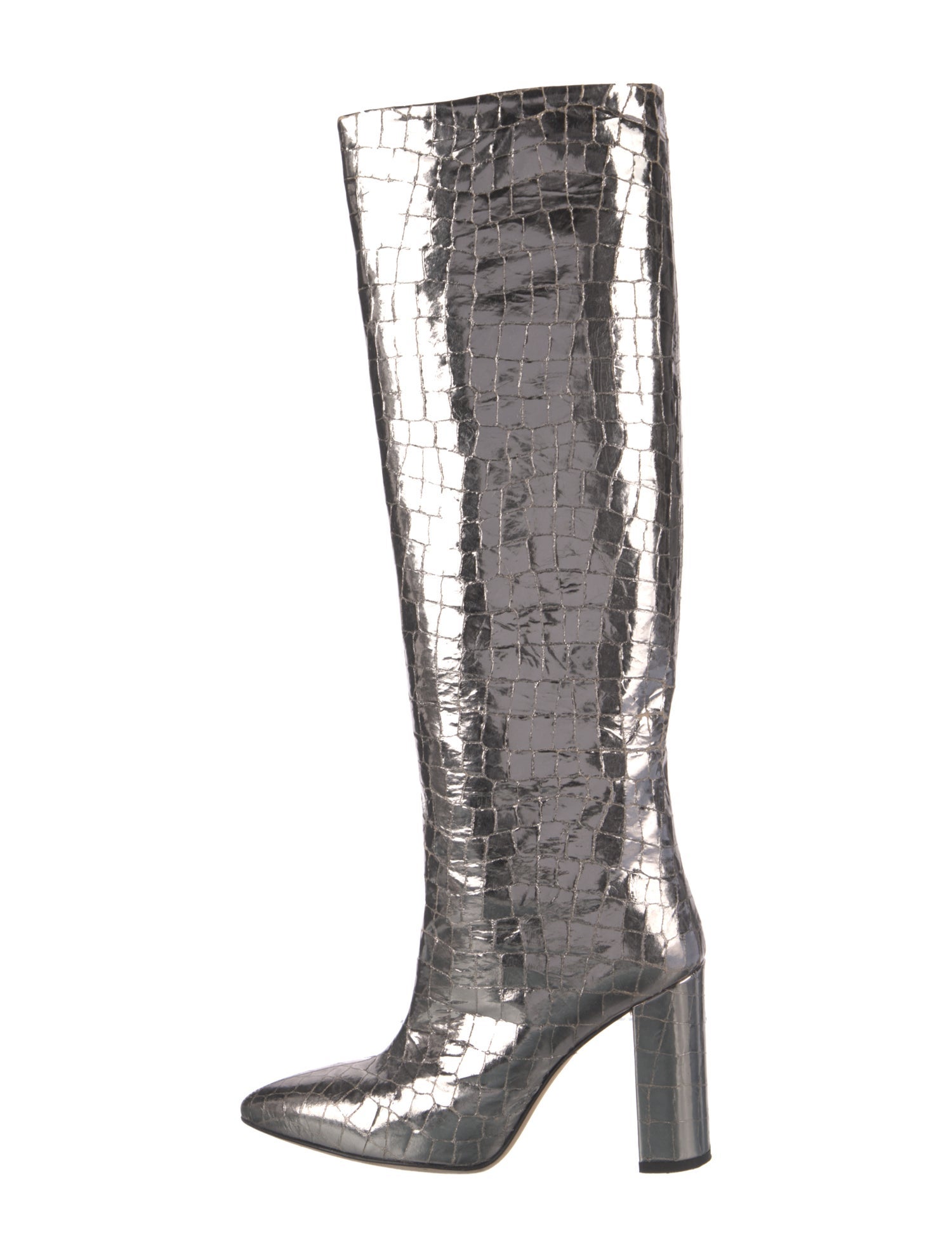Paris Texas Patent Leather Animal Print Boots