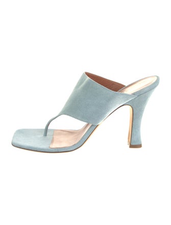 Paris Texas Suede Slides